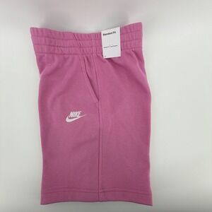 Nike Kids Sportswear Club Fleece Shorts Pink Size Medium NEW  FD3015-646